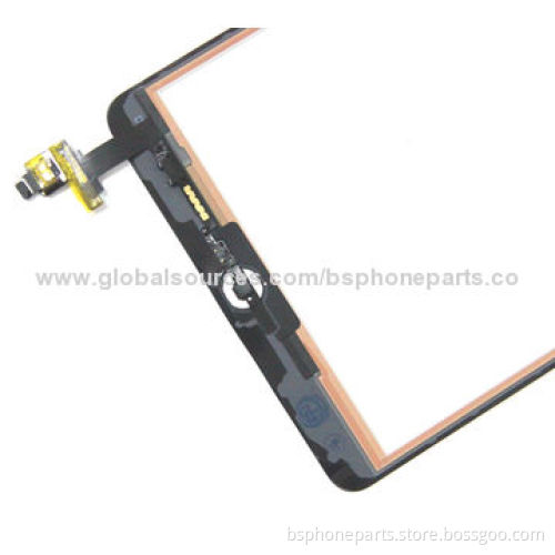 Original White Touch Digitizer Screen Assembly with IC Chip and Home Button Flex for iPad Mini